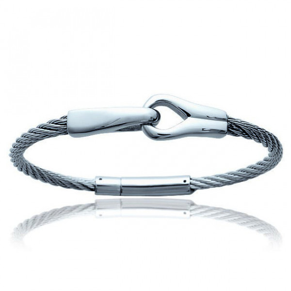 Bracelet homme acier inoxydable cable Influences