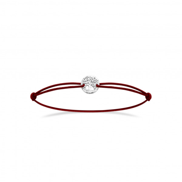 Bracelet cordon argent femme arbre de vie Influences