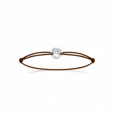 Bracelet cordon argent femme arbre de vie Influences