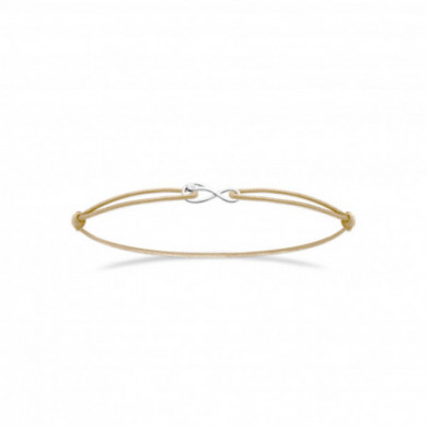 Bracelet cordon argent femme infini Influences