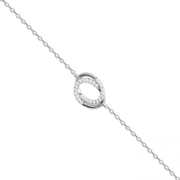 Bracelet argent 925 oxydes de zirconium Influences