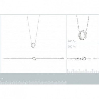 Bracelet argent 925 oxydes de zirconium Influences