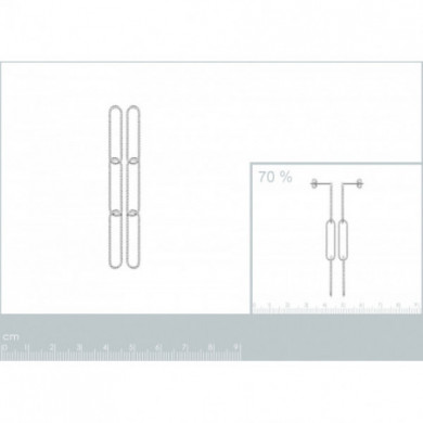 Boucles d’oreilles argent femme mailles rectangles ciselés Influences