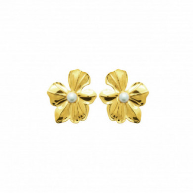 Boucles d’oreilles femme or acier inoxydable Influences