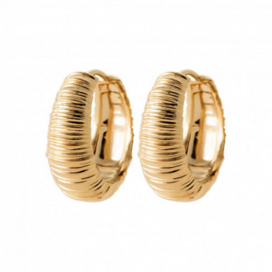 Créoles or femme rondes en fils Influences