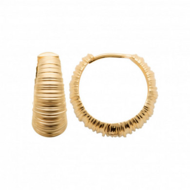 Créoles or femme rondes en fils Influences