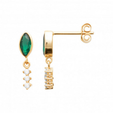 Boucles d’oreilles or femme oxyde de zirconium Influences