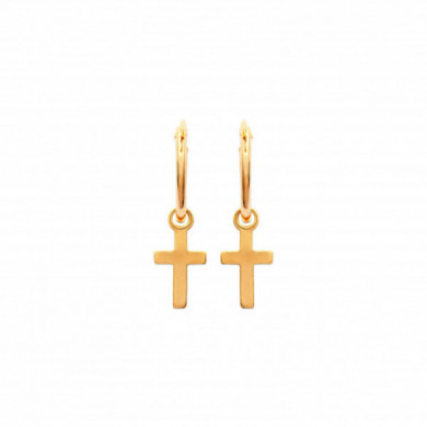 Mini créoles or femme croix Influences