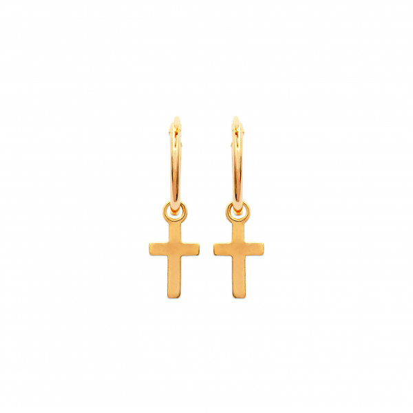 Mini créoles or femme croix Influences