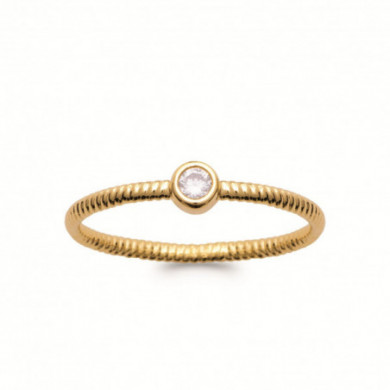 Bague or femme oxyde de zirconium Influences