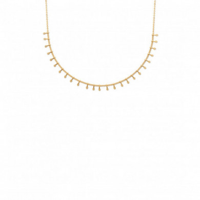 Collier femme or breloques ciselées Influences