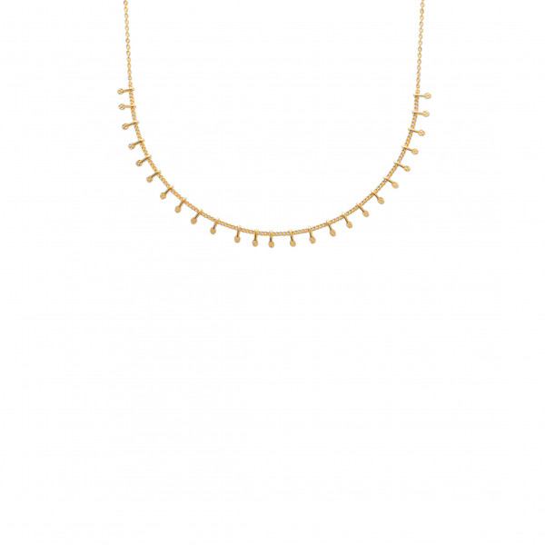Collier femme or breloques ciselées Influences