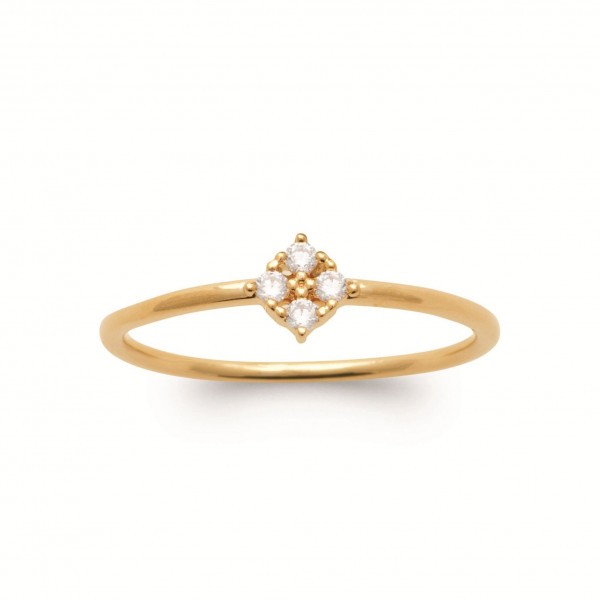 Bague or femme oxydes de zirconium Influences
