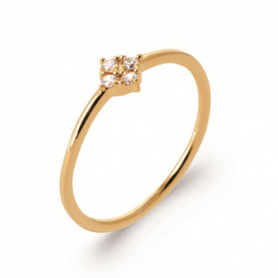Bague or femme oxydes de zirconium Influences