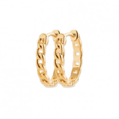 Créoles or femme maille gourmette Influences