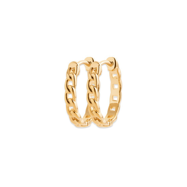 Créoles or femme maille gourmette Influences