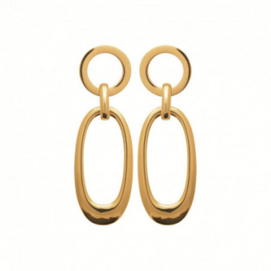 Boucles d’oreilles femme or acier inoxydable Influences