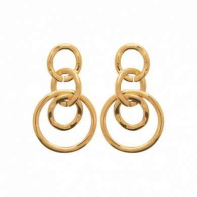 Boucles d’oreilles femme or acier inoxydable Influences