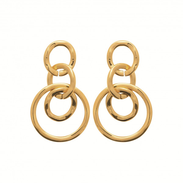 Boucles d’oreilles femme or acier inoxydable Influences
