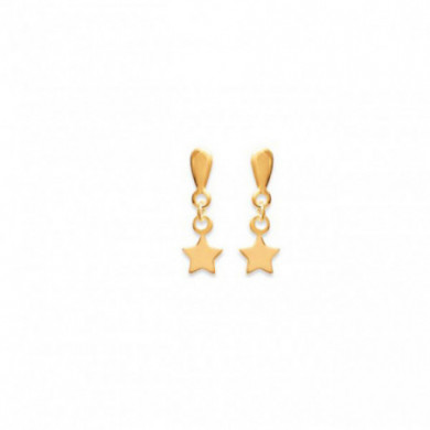 Boucles d’oreilles or femme étoile Influences