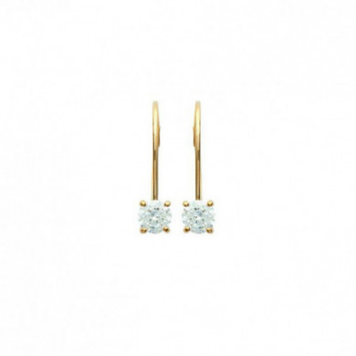 Boucles d’oreilles or femme oxydes de zirconium Influences