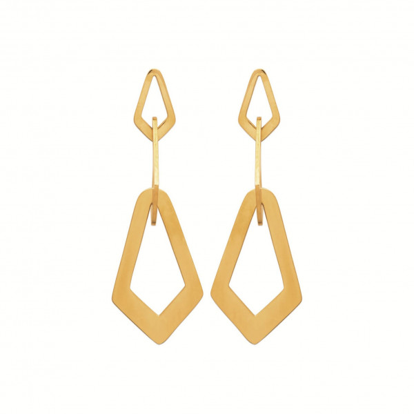 Boucles d’oreilles femme or acier inoxydable Influences