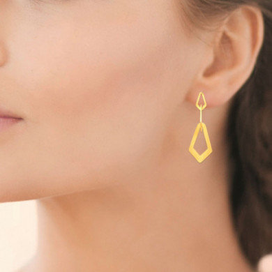 Boucles d’oreilles femme or acier inoxydable Influences