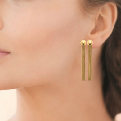 Boucles d’oreilles femme or acier inoxydable Influences