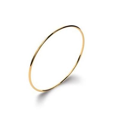 Bracelet or jonc rond massif Influences ép. 2 mm
