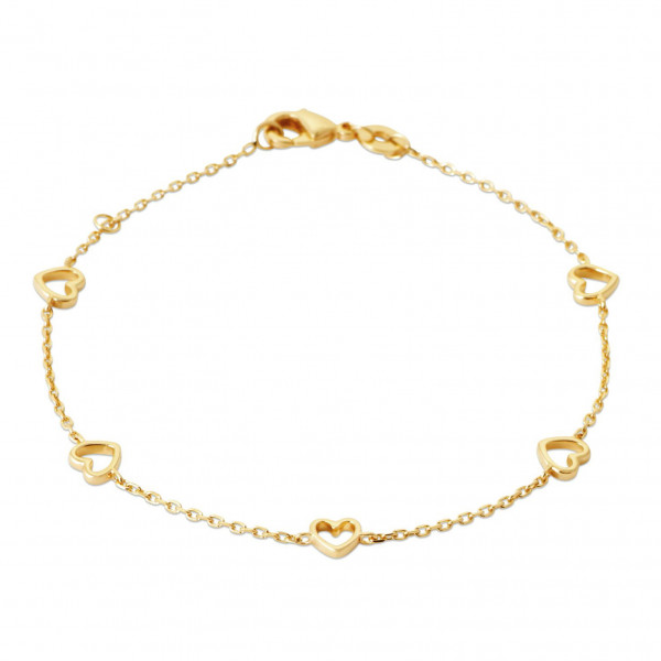 Bracelet Or femme coeurs Influences