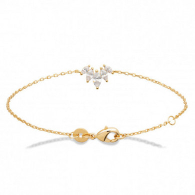 Bracelet Or femme oxydes de zirconium Influences