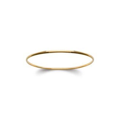 Bracelet or jonc rond massif demi-jonc Influences ép. 2 mm