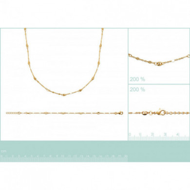 Bracelet plaqué or 18 carats maille fantaisie grain de café, Influences