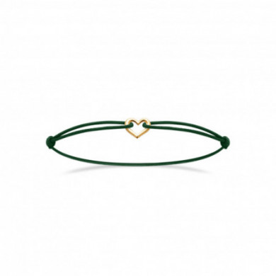 Bracelet cordon or femme coeur Influences