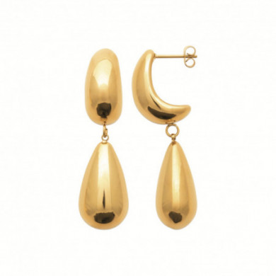 Boucles d’oreilles femme or acier inoxydable Influences