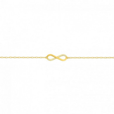 Bracelet or 18 carats infini