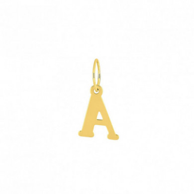 Pendentif or 18 carats Lettre A