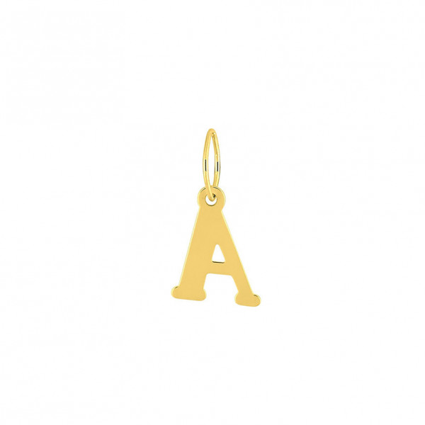 Pendentif or 18 carats Lettre A