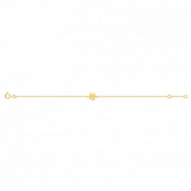 Bracelet or 18 carats trèfle à 4 feuilles