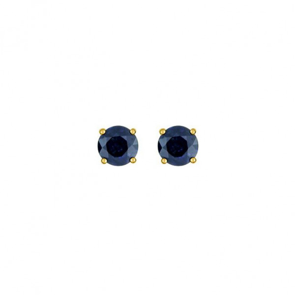 Boucles d'oreilles or 18 carats saphir bleu