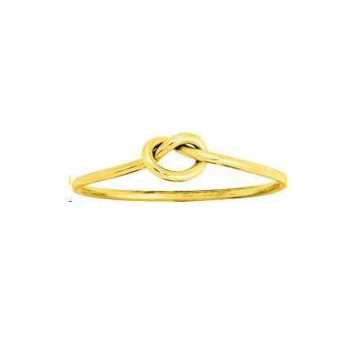 Bague femme Or jaune 18 carats noeud