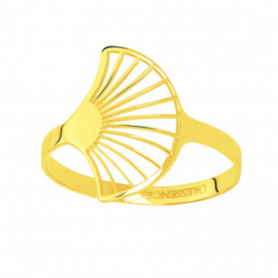 Bague femme Or jaune 18 carats éventail