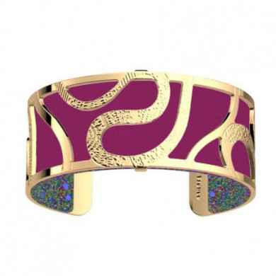 Bracelet or LES GEORGETTES Reptile 25mm