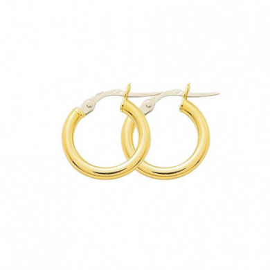 Boucles d'oreilles or 18 carats créoles