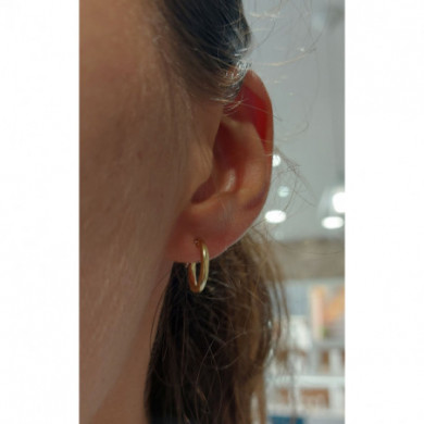 Boucles d'oreilles or 18 carats créoles