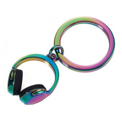 Porte-clés original  casque audio multicolore TROIKA pour homme ou pour femme