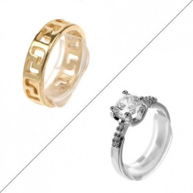 Réducteur pour bague anneau en silicone transparent