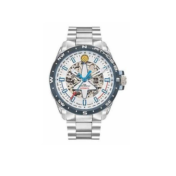 Montre homme automatique Acier Cadran Argenté Patrouille De France