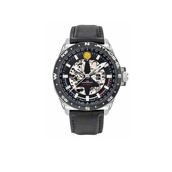 Montre homme automatique Cuir Noir Patrouille De France