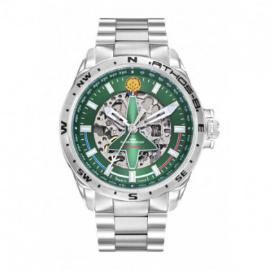 Montre homme automatique Acier Cadran Vert Patrouille De France